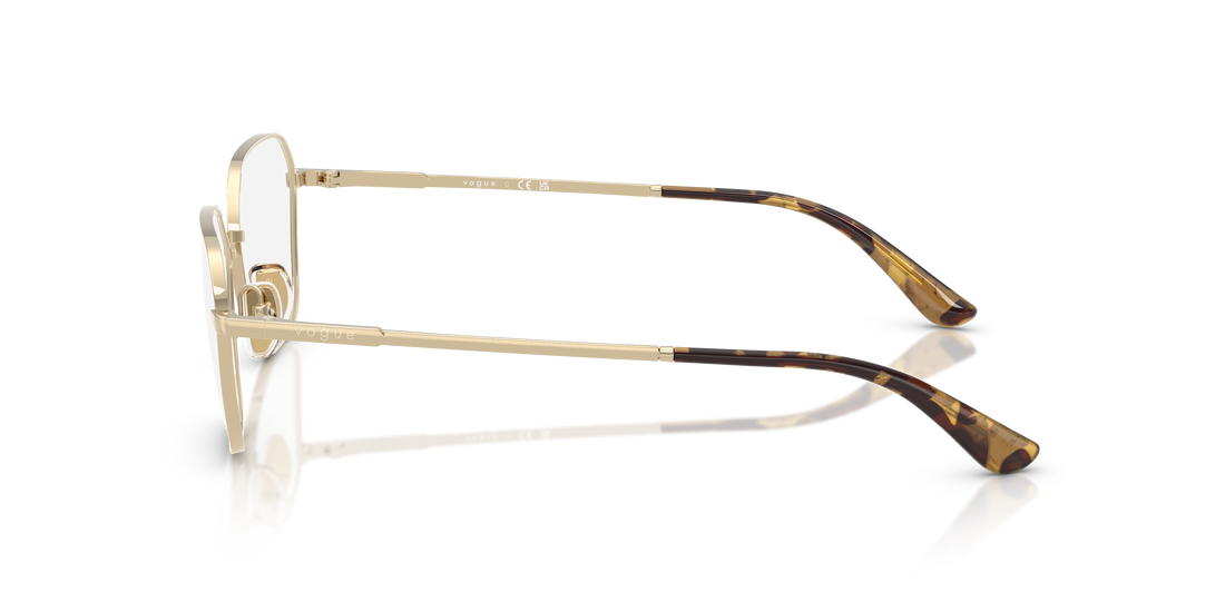 Occhiali da vista vogue eyewear vo4334 848 oro irregular femenino taglia 52mm - Vista dettagliata