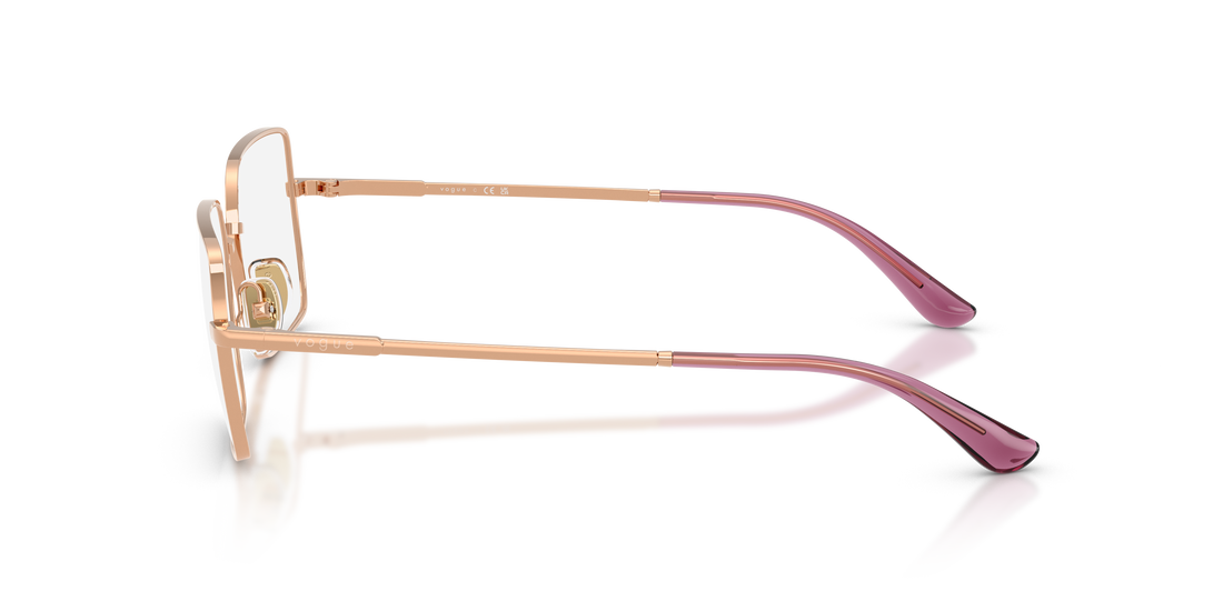 Óculos graduados vogue eyewear vo4340 5152 dorado rectangular femenino tamanho 53mm - Vista de detalhe