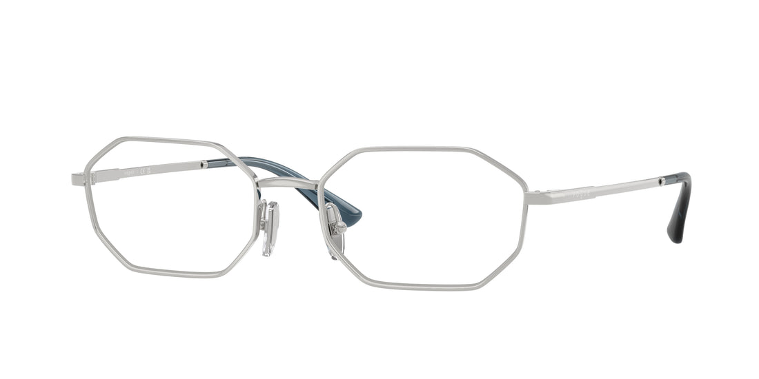 Óculos graduados vogue eyewear vo4341 323 plateado irregular femenino tamanho 52mm - Vista principal