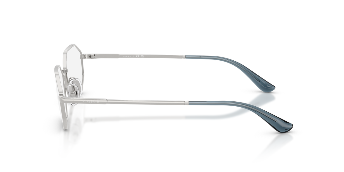 Óculos graduados vogue eyewear vo4341 323 plateado irregular femenino tamanho 52mm - Vista de detalhe