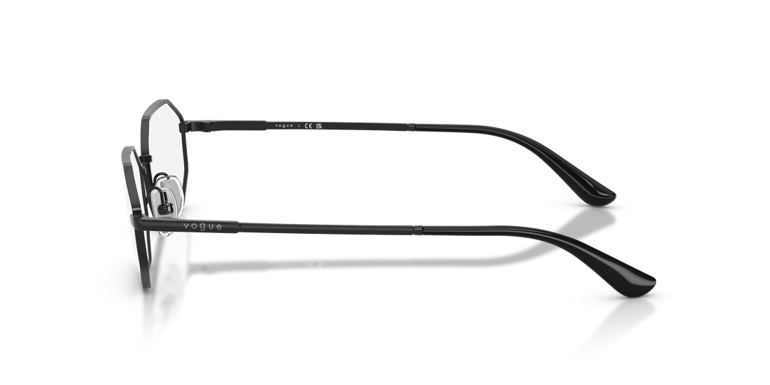 Óculos graduados vogue eyewear vo4341 352 negro irregular femenino tamanho 52mm - Vista de detalhe