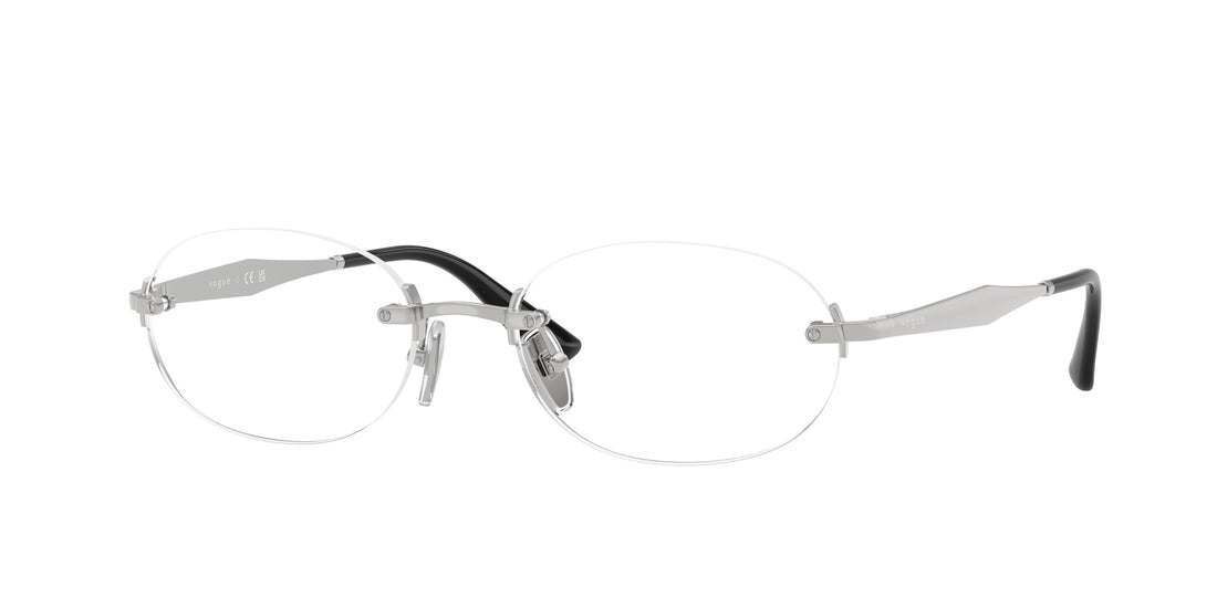 Gafas graduadas vogue eyewear vo4343 323 plateado oval femenino talla 53mm - Vista principal