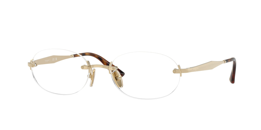 Gafas graduadas vogue eyewear vo4343 848 dorado oval femenino talla 53mm - Vista principal