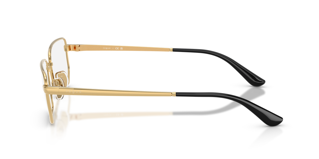 Óculos graduados vogue eyewear vo4354 280 dorado irregular femenino tamanho 52mm - Vista de detalhe