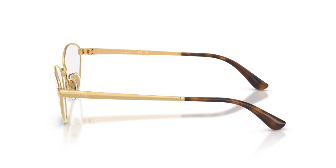 Óculos graduados vogue eyewear vo4355 280 dorado butterfly femenino tamanho 54mm - Vista de detalhe