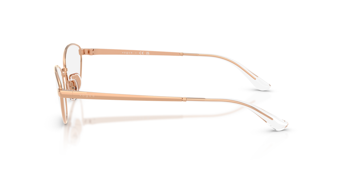 Óculos graduados vogue eyewear vo4355 5152 dorado butterfly femenino tamanho 54mm - Vista de detalhe