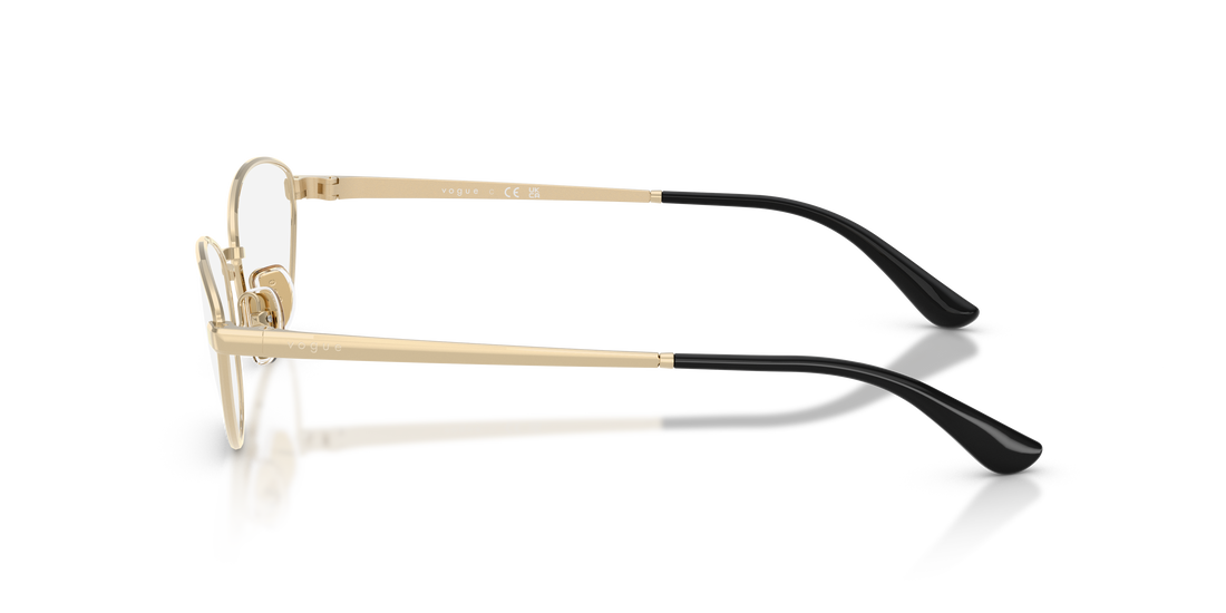 Óculos graduados vogue eyewear vo4355 848 dorado butterfly femenino tamanho 52mm - Vista de detalhe