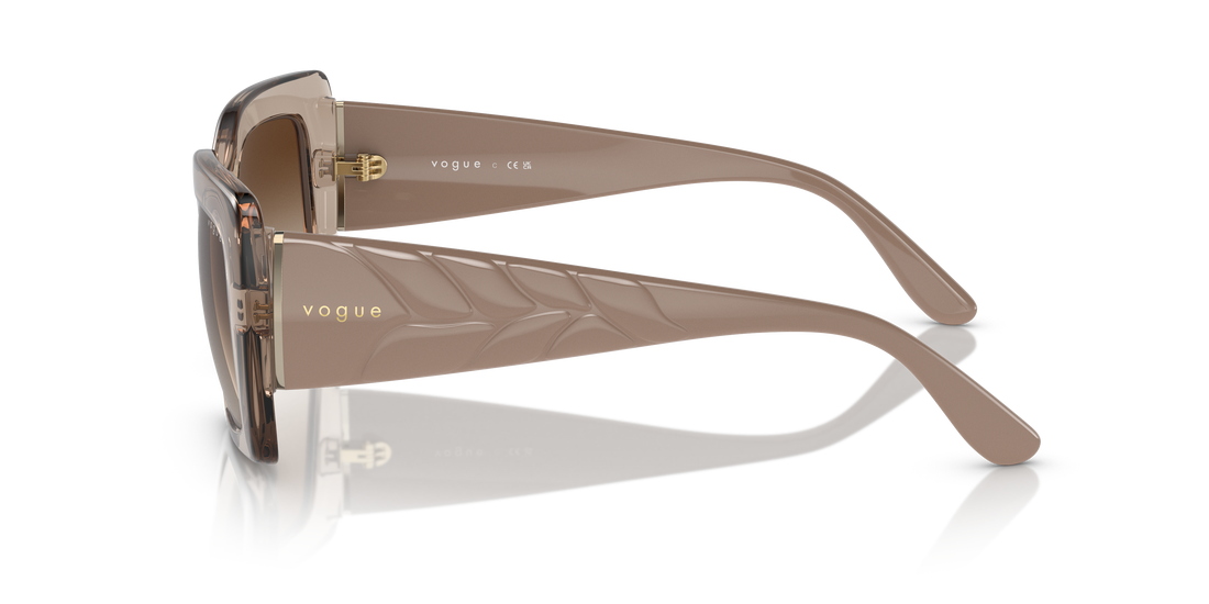 Occhiali da sole vogue eyewear vo5481s 299013 marron rectangular femenino taglia 52mm - Vista dettagliata