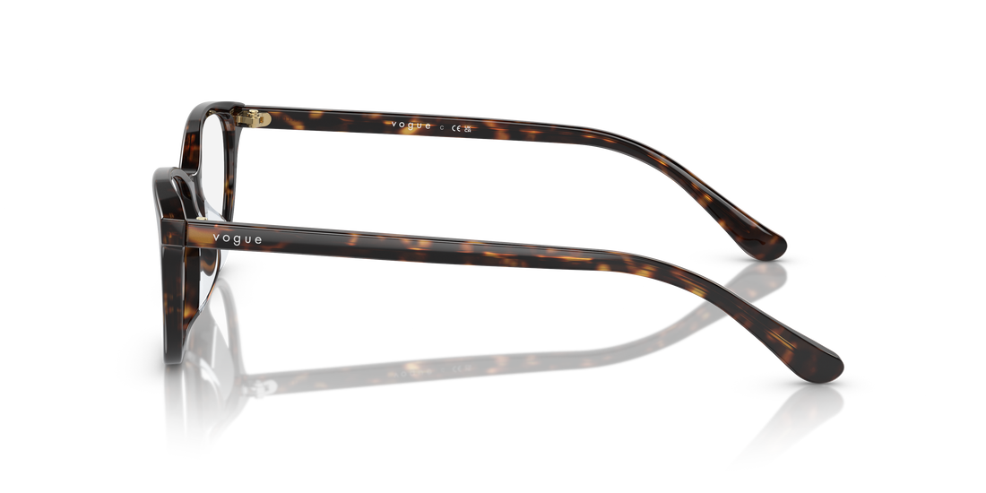Occhiali da vista vogue eyewear vo5502d w656 marron cat eye femenino taglia 54mm - Vista dettagliata