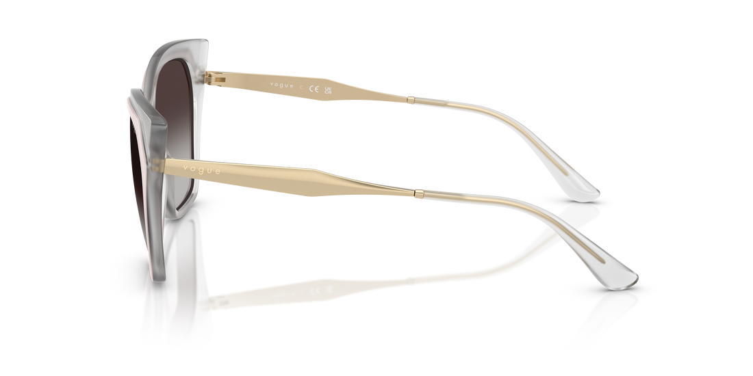 Occhiali da sole vogue eyewear vo5521s 32208g blanco cat eye femenino taglia 57mm - Vista dettagliata