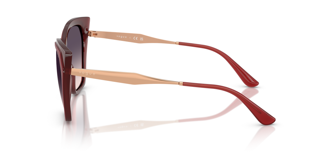 Occhiali da sole vogue eyewear vo5521s 322136 rojo cat eye femenino taglia 57mm - Vista dettagliata