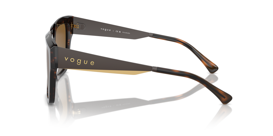 Occhiali da sole vogue eyewear vo5553s w656t5 marron square femenino taglia 54mm - Vista dettagliata