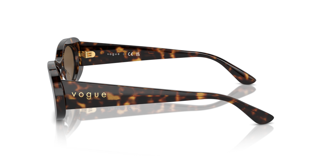 Occhiali da sole vogue eyewear vo5582s w65673 marron oval femenino taglia 53mm - Vista dettagliata