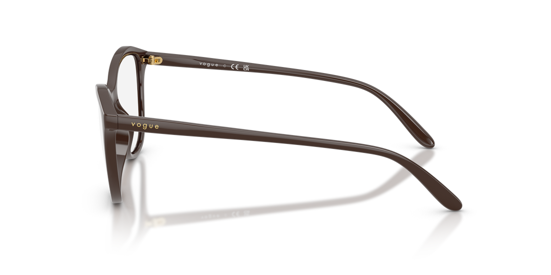 Occhiali da vista vogue eyewear vo5602 2252 marron irregular femenino taglia 54mm - Vista dettagliata