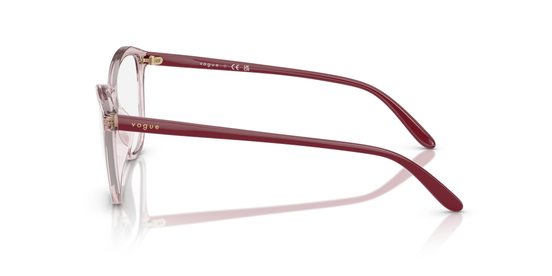 Occhiali da vista vogue eyewear vo5602 2942 rosa irregular femenina taglia 54mm - Vista dettagliata
