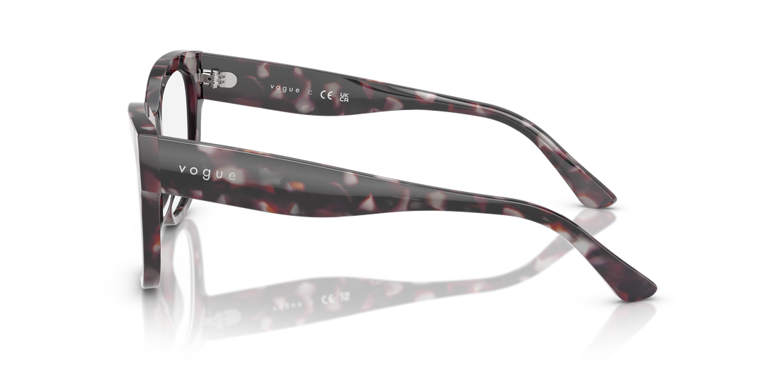 Prescription glasses vogue eyewear vo5605 3149 gris square femenina size 49mm - Detailed view