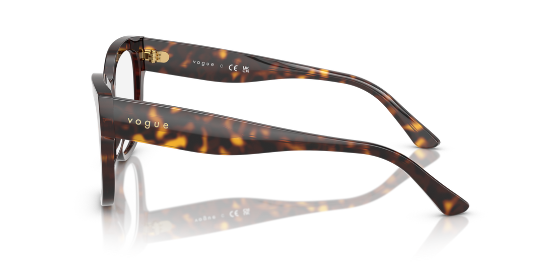 Prescription glasses vogue eyewear vo5605 w656 marrón square femenina size 51mm - Detailed view