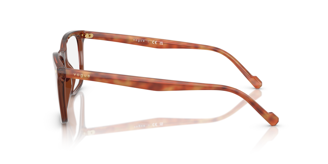 Prescription glasses vogue eyewear vo5617 3202 marron pillow masculino size 55mm - Detailed view