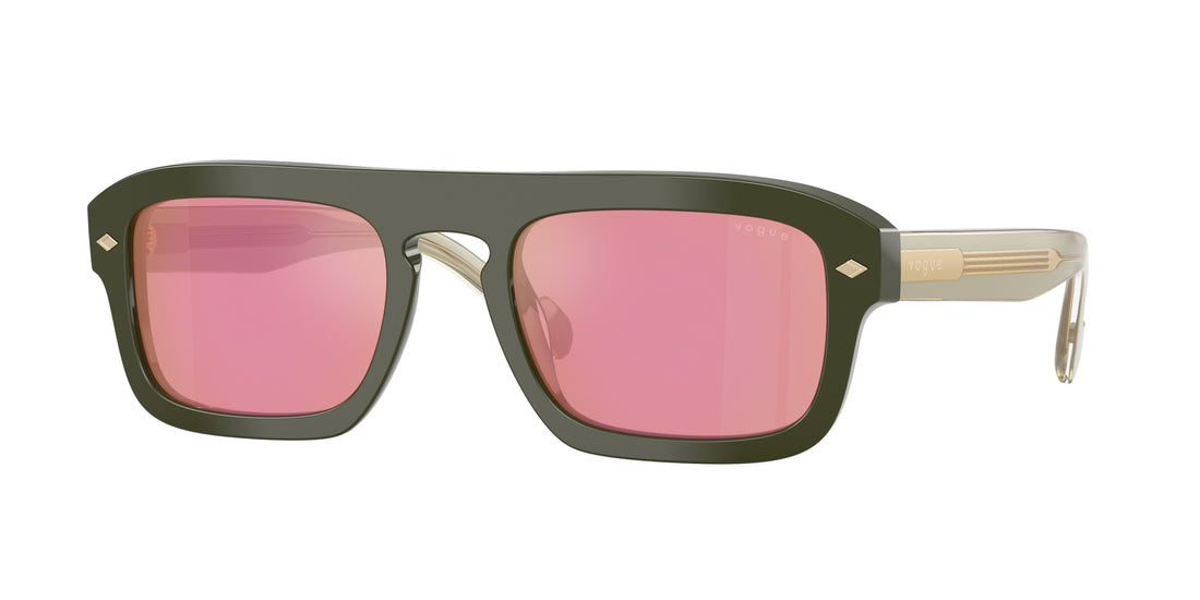 Occhiali da sole vogue eyewear vo5620s 3217f6 verde irregular masculino taglia 53mm - Vista principale