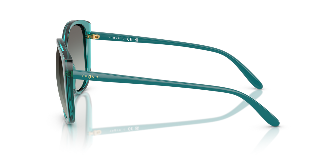 Occhiali da sole vogue eyewear vo5623s 319111 verde butterfly femenino taglia 55mm - Vista dettagliata
