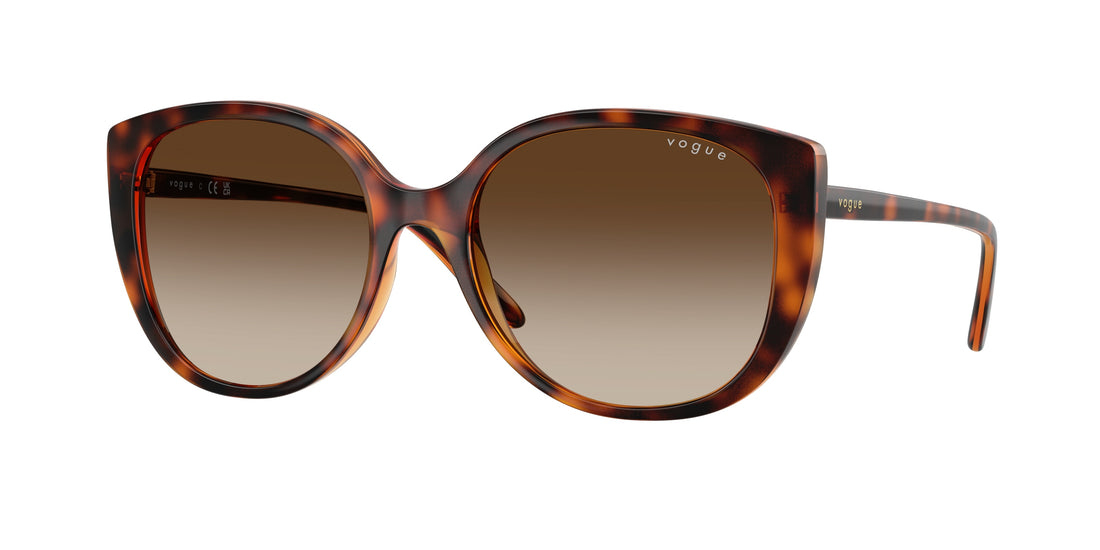 Occhiali da sole vogue eyewear vo5623s w65613 marron butterfly femenino taglia 55mm - Vista principale
