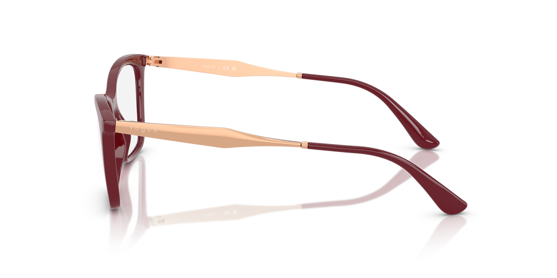 Occhiali da vista vogue eyewear vo5624 2875 rojo butterfly femenino taglia 51mm - Vista dettagliata