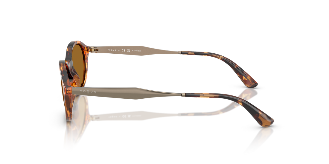 Occhiali da sole vogue eyewear vo5625s 320083 havana oval femenino taglia 52mm - Vista dettagliata