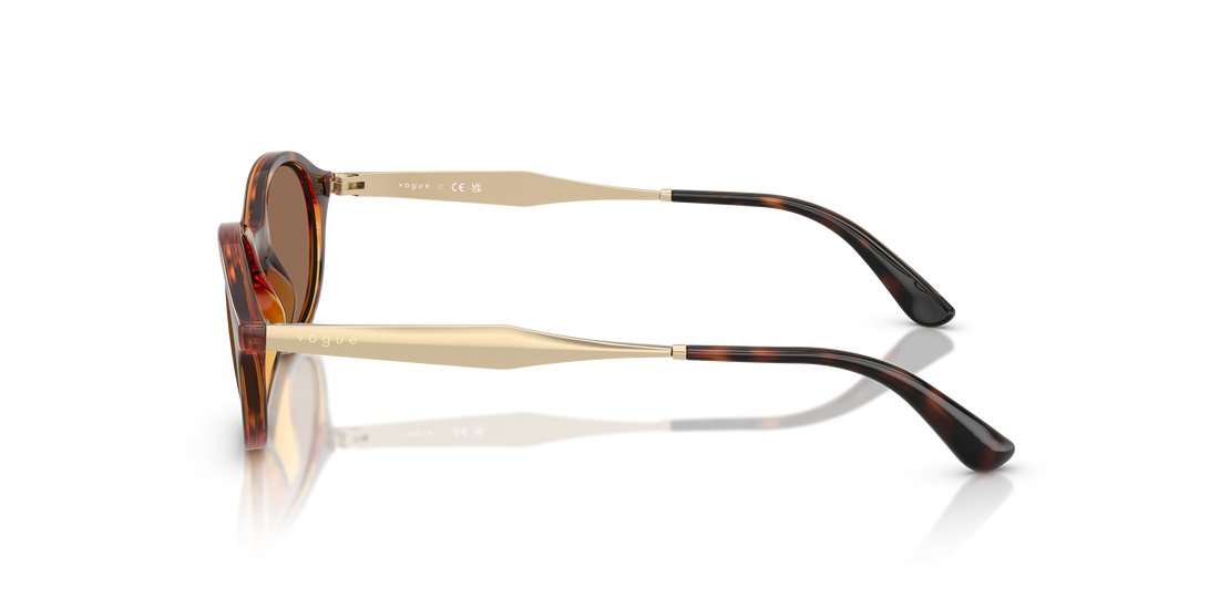 Occhiali da sole vogue eyewear vo5625s w65673 marron oval femenino taglia 52mm - Vista dettagliata
