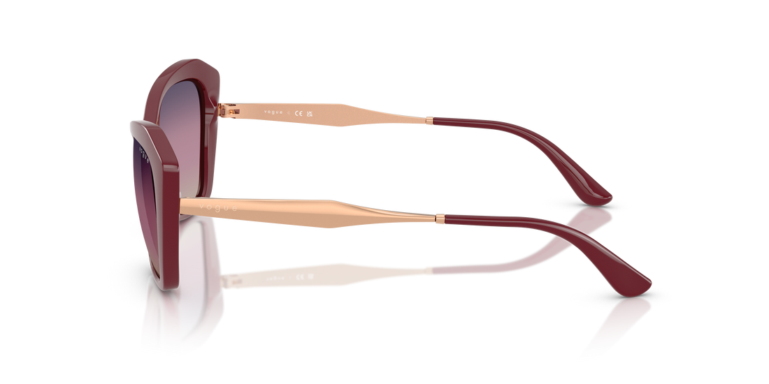 Occhiali da sole vogue eyewear vo5626s 2875u6 rojo irregular femenino taglia 56mm - Vista dettagliata