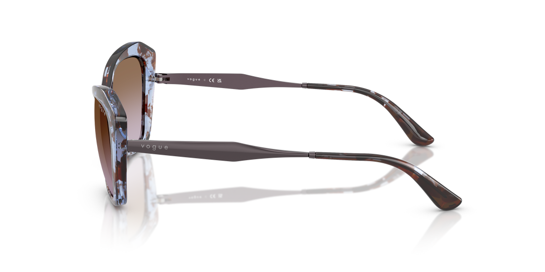Occhiali da sole vogue eyewear vo5626s 320168 azul irregular femenino taglia 56mm - Vista dettagliata