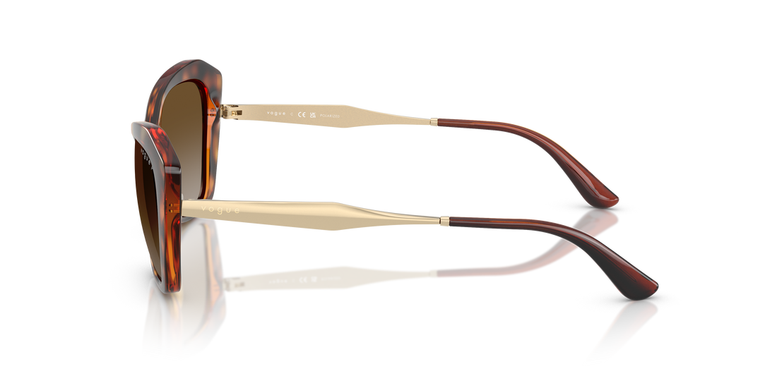Occhiali da sole vogue eyewear vo5626s w656t5 marron irregular femenino taglia 56mm - Vista dettagliata