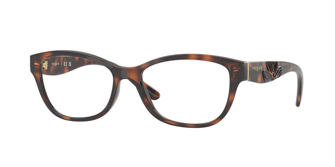 Prescription glasses vogue eyewear vo5627 2718 marron butterfly femenino size 52mm - Main view