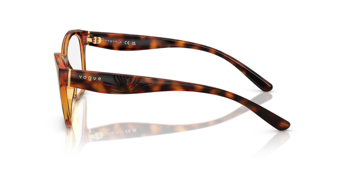Prescription glasses vogue eyewear vo5628 w656 marron irregular femenino size 53mm - Detailed view