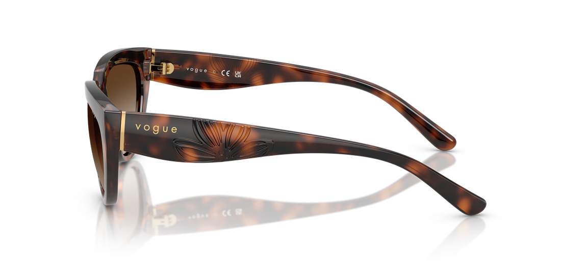 Occhiali da sole vogue eyewear vo5629s 271813 marron irregular femenino taglia 54mm - Vista dettagliata