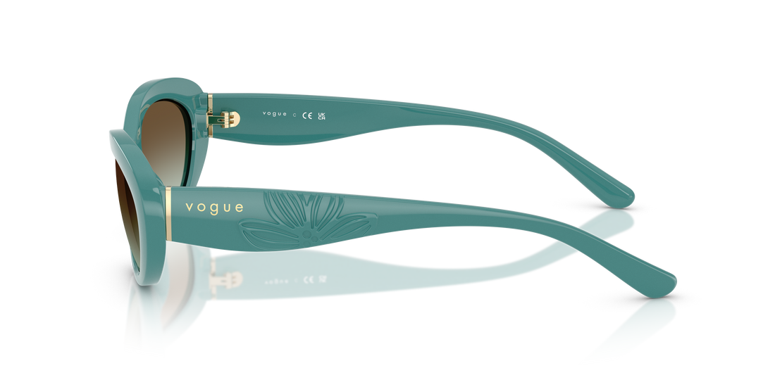 Occhiali da sole vogue eyewear vo5630s 3194e8 verde oval femenino taglia 55mm - Vista dettagliata