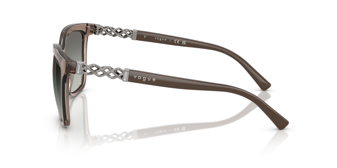 Occhiali da sole vogue eyewear vo5633sb 294011 marron square femenino taglia 56mm - Vista dettagliata