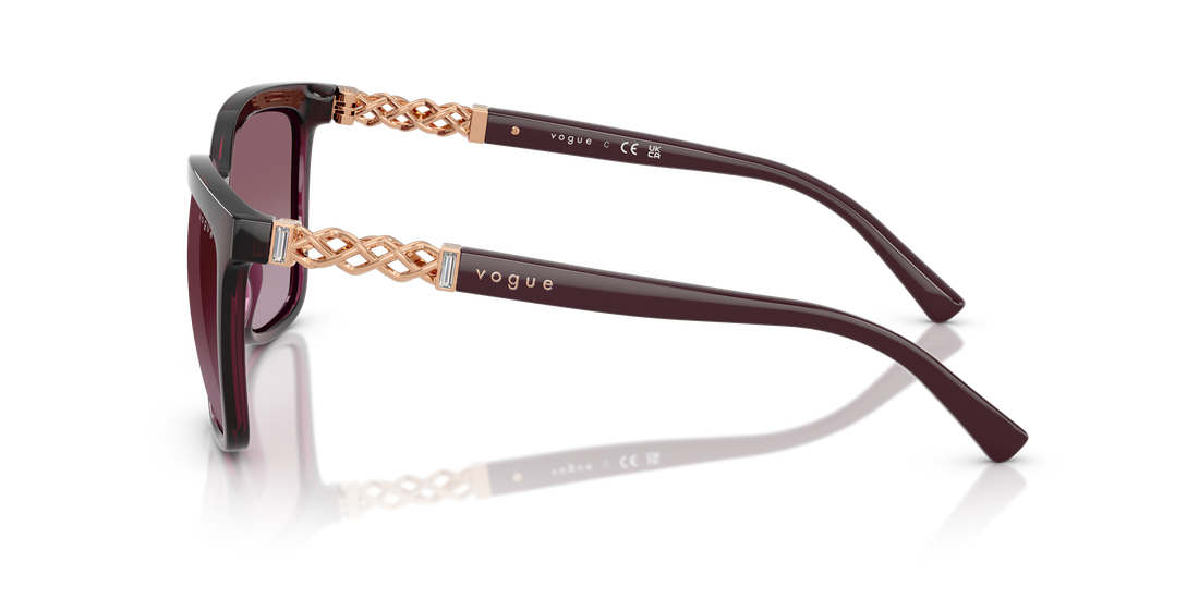 Occhiali da sole vogue eyewear vo5633sb 29898h violeta square femenino taglia 56mm - Vista dettagliata