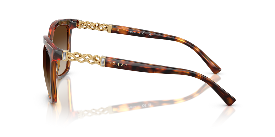 Occhiali da sole vogue eyewear vo5633sb w65613 marron square femenino taglia 56mm - Vista dettagliata