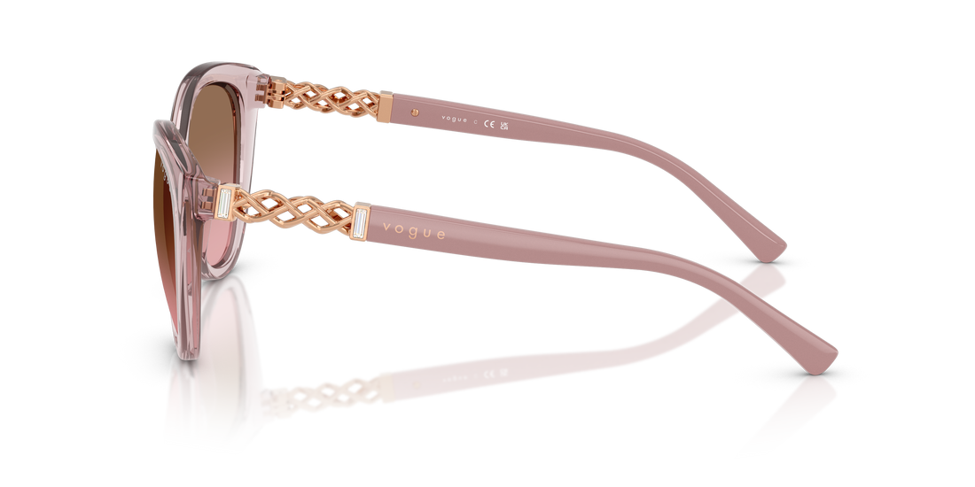 Occhiali da sole vogue eyewear vo5634sb 282814 rosa cat eye femenino taglia 53mm - Vista dettagliata