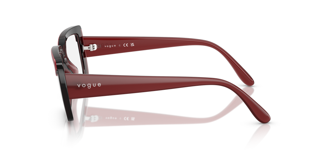 Gafas graduadas vogue eyewear vo5636u 3225 rojo rectangular femenino talla 50mm - Vista de detalle