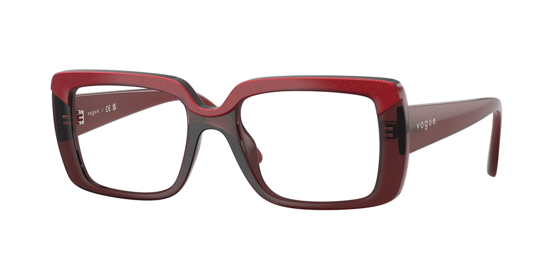 Gafas graduadas vogue eyewear vo5636u 3225 rojo rectangular femenino talla 52mm - Vista principal