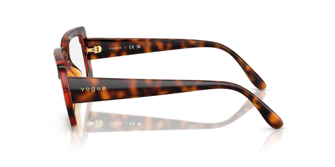 Gafas graduadas vogue eyewear vo5636u w656 marron rectangular femenino talla 52mm - Vista de detalle