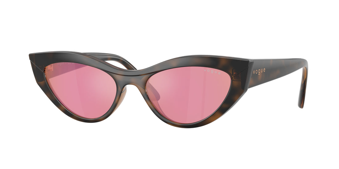Occhiali da sole vogue eyewear vo5637su 2386f6 marron cat eye femenino taglia 52mm - Vista principale