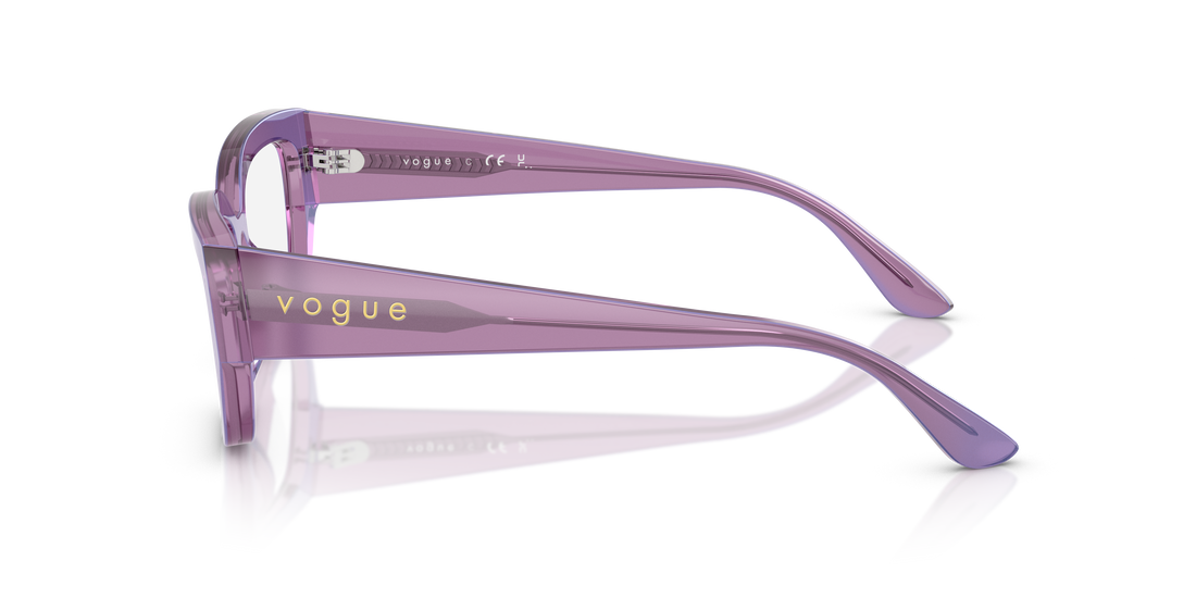 Óculos graduados vogue eyewear vo5639u 3236 violeta pillow femenino tamanho 52mm - Vista de detalhe
