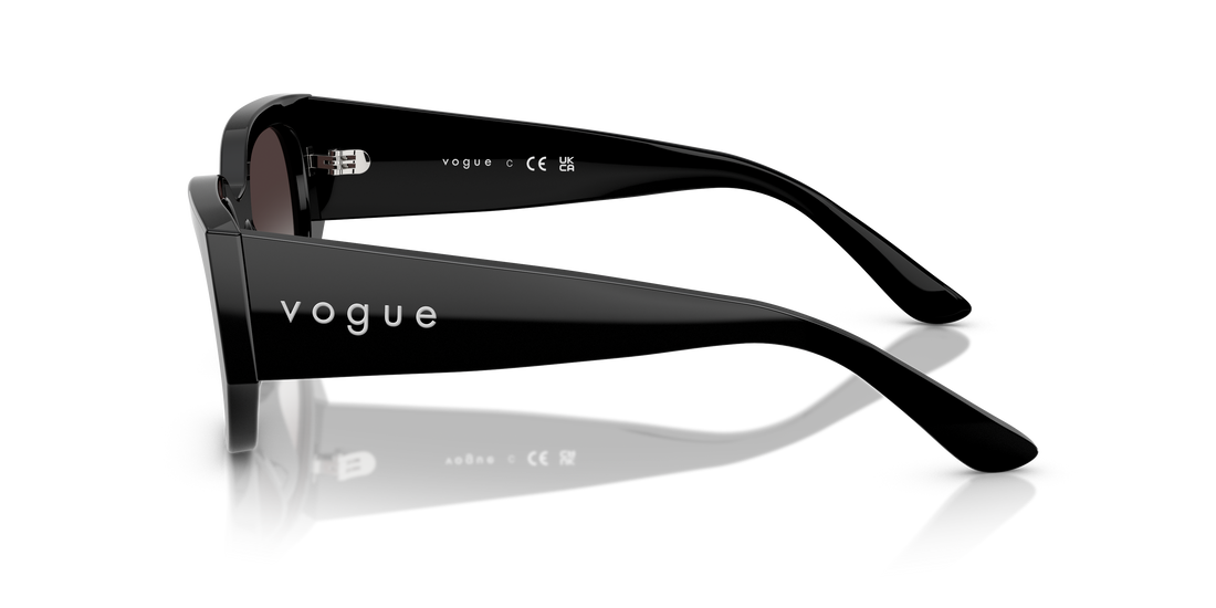 Gafas de sol vogue eyewear vo5641su w44/8g negro irregular femenino talla 53mm - Vista de detalle