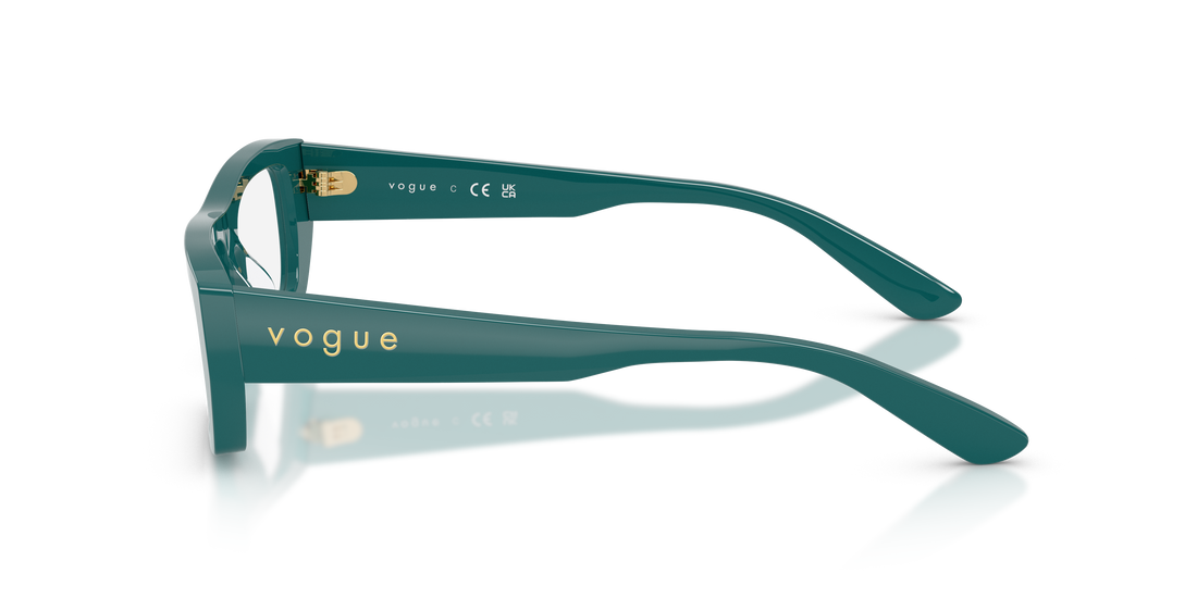 Óculos graduados vogue eyewear vo5660u 3246 verde rectangular femenino tamanho 51mm - Vista de detalhe