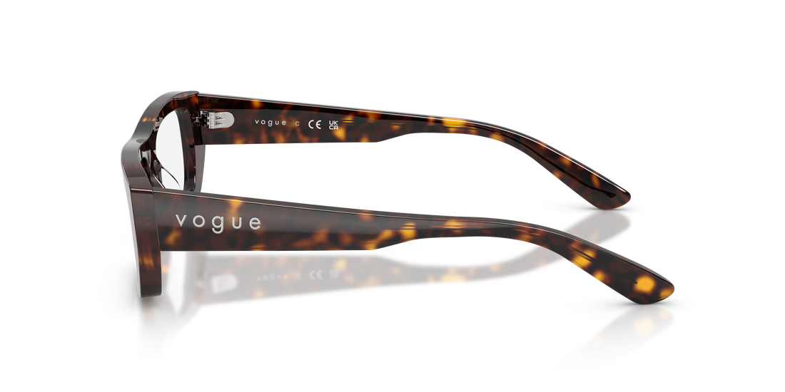 Occhiali da vista vogue eyewear vo5660u w656 marron rectangular femenino taglia 53mm - Vista dettagliata
