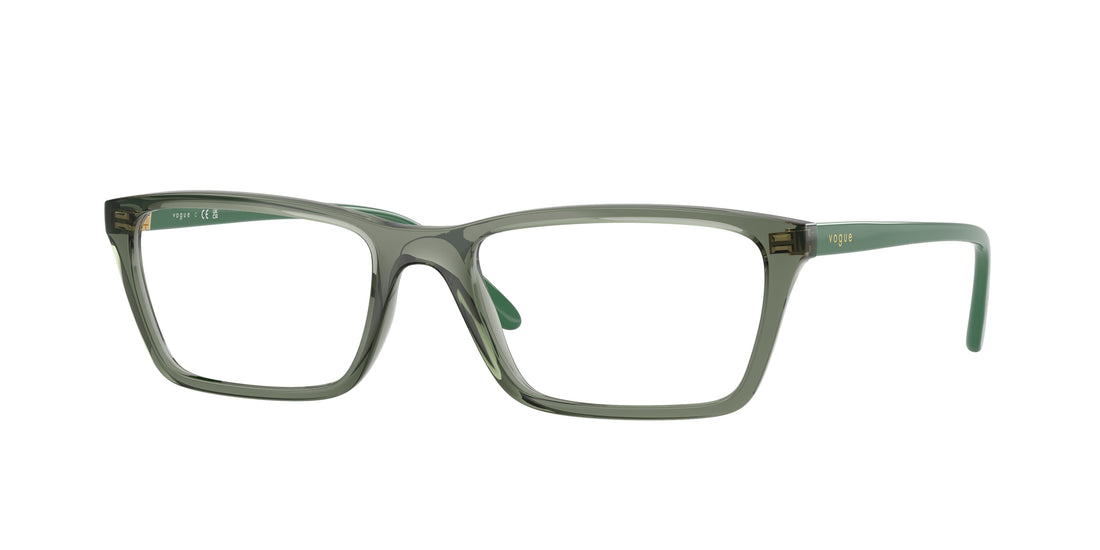 Óculos graduados vogue eyewear vo5667 3086 verde pillow femenino tamanho 54mm - Vista principal