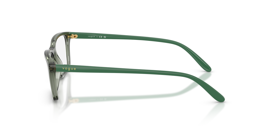 Occhiali da vista vogue eyewear vo5667 3086 verde pillow femenino taglia 54mm - Vista dettagliata