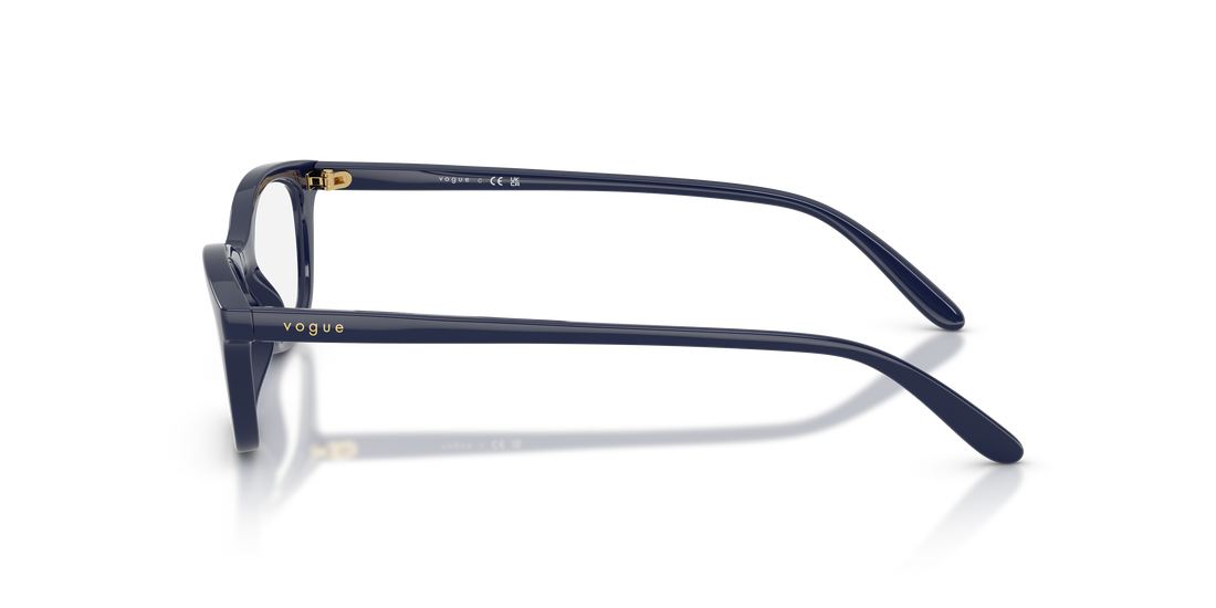 Óculos graduados vogue eyewear vo5668 2288 azul cat eye femenino tamanho 51mm - Vista de detalhe
